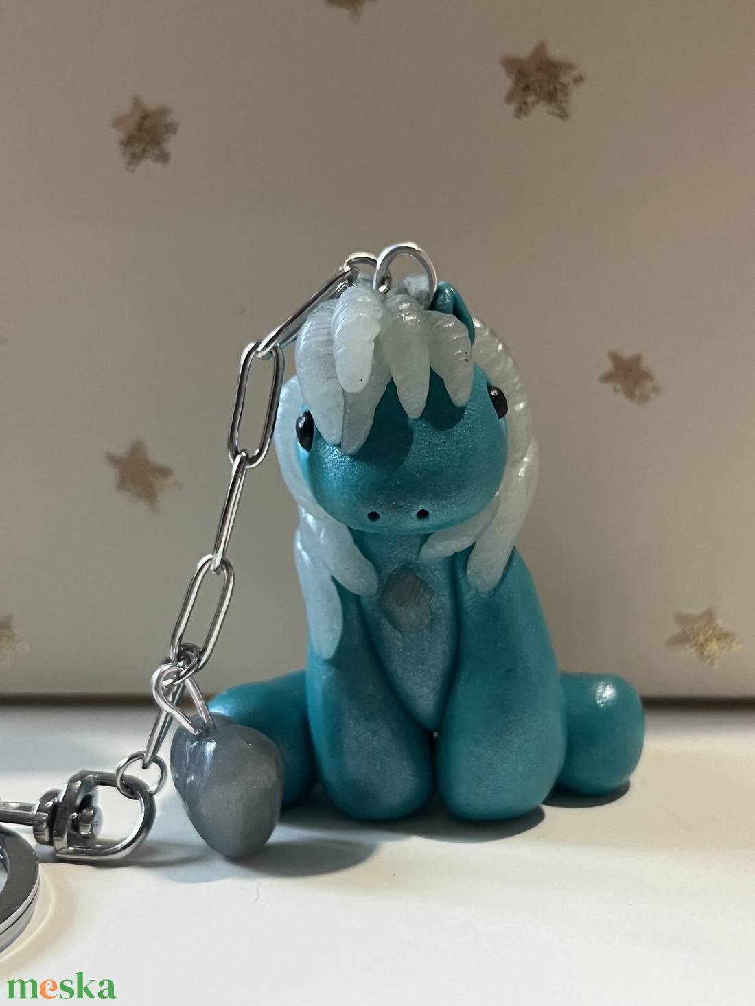 Ásvány kollekció - Amazonit lovacska - táska & tok - kulcstartó & táskadísz - kulcstartó - Meska.hu