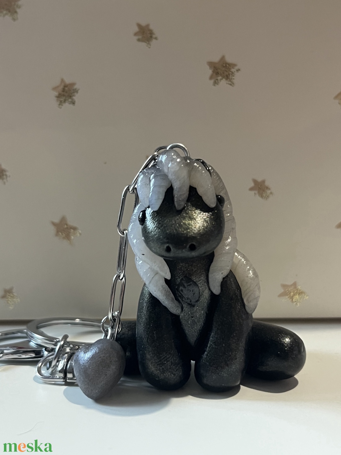 Ásvány kollekció - Obszidián lovacska - táska & tok - kulcstartó & táskadísz - kulcstartó - Meska.hu