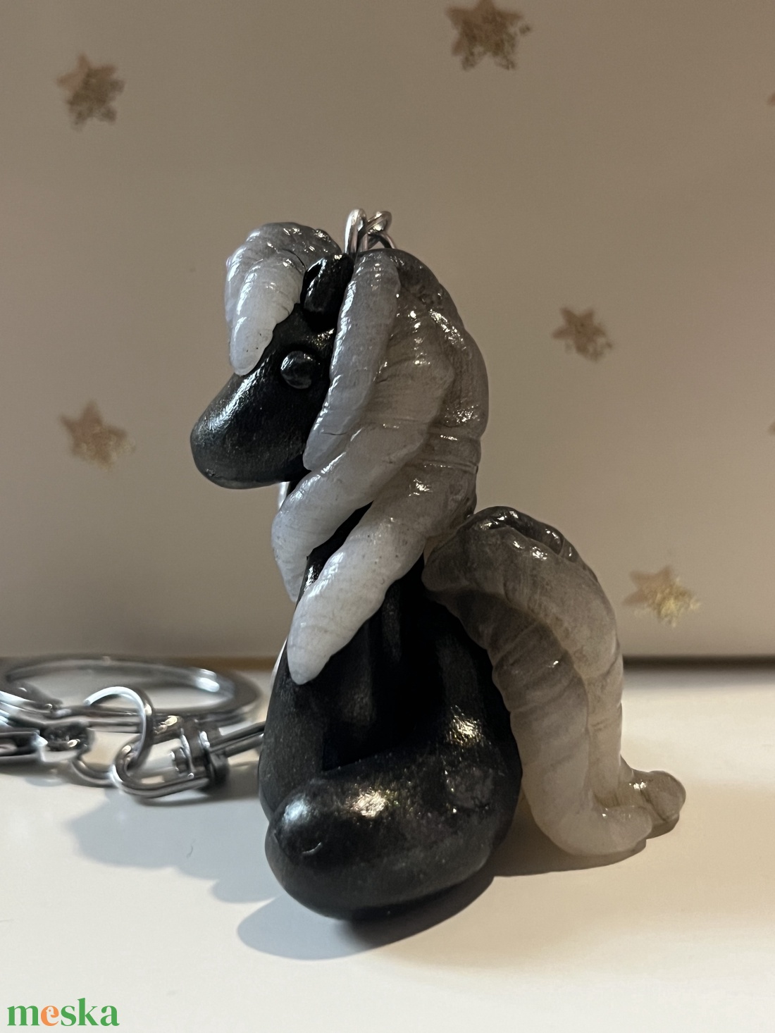 Ásvány kollekció - Obszidián lovacska - táska & tok - kulcstartó & táskadísz - kulcstartó - Meska.hu