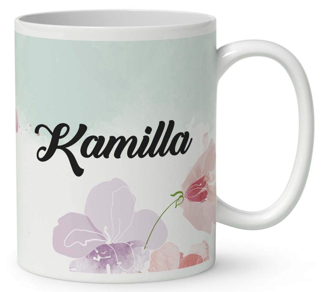 Névvel kérhető - Pillangós napraforgós manó lány mintás bögre - otthon & életmód - konyhafelszerelés, tálalás - tálalás - bögre & csésze - Meska.hu