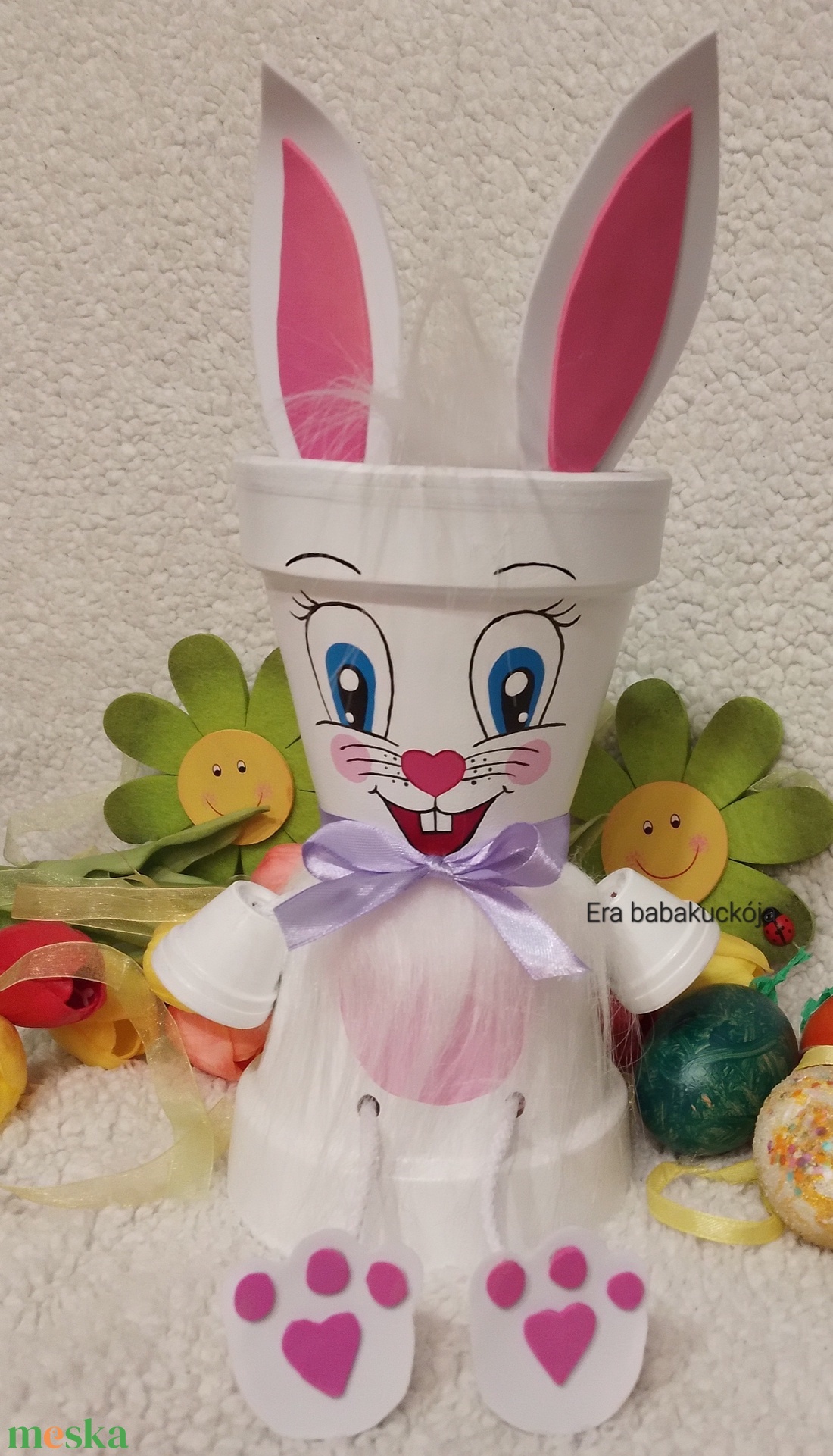 Cserép nyuszi - otthon & életmód - dekoráció - Meska.hu