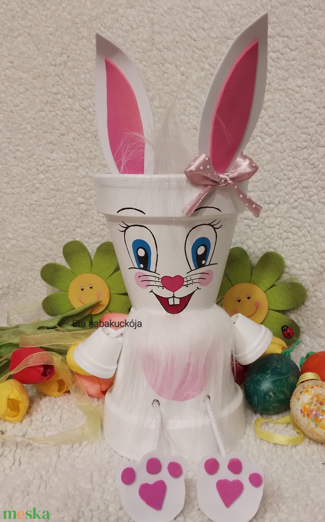 Cserép nyuszi - otthon & életmód - dekoráció - Meska.hu