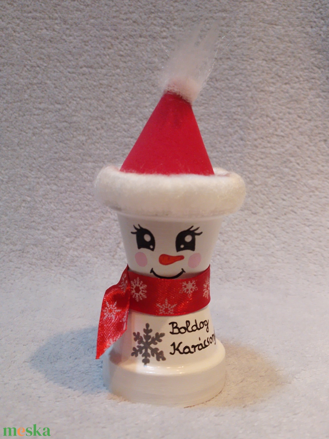 Mini Hóember - kellékek & szerszámok - díszíthető tárgyak - cserép - Meska.hu Mini Hóember - kellékek & szerszámok - díszíthető tárgyak - cserép - Meska.hu
