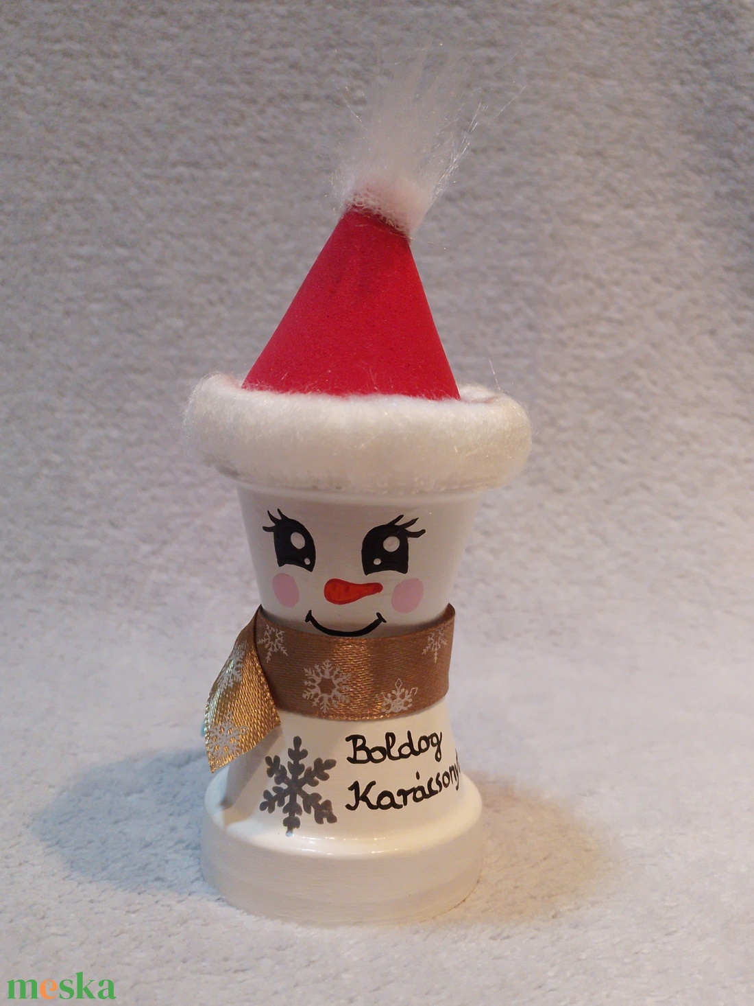 Mini Hóember - kellékek & szerszámok - díszíthető tárgyak - cserép - Meska.hu Mini Hóember - kellékek & szerszámok - díszíthető tárgyak - cserép - Meska.hu