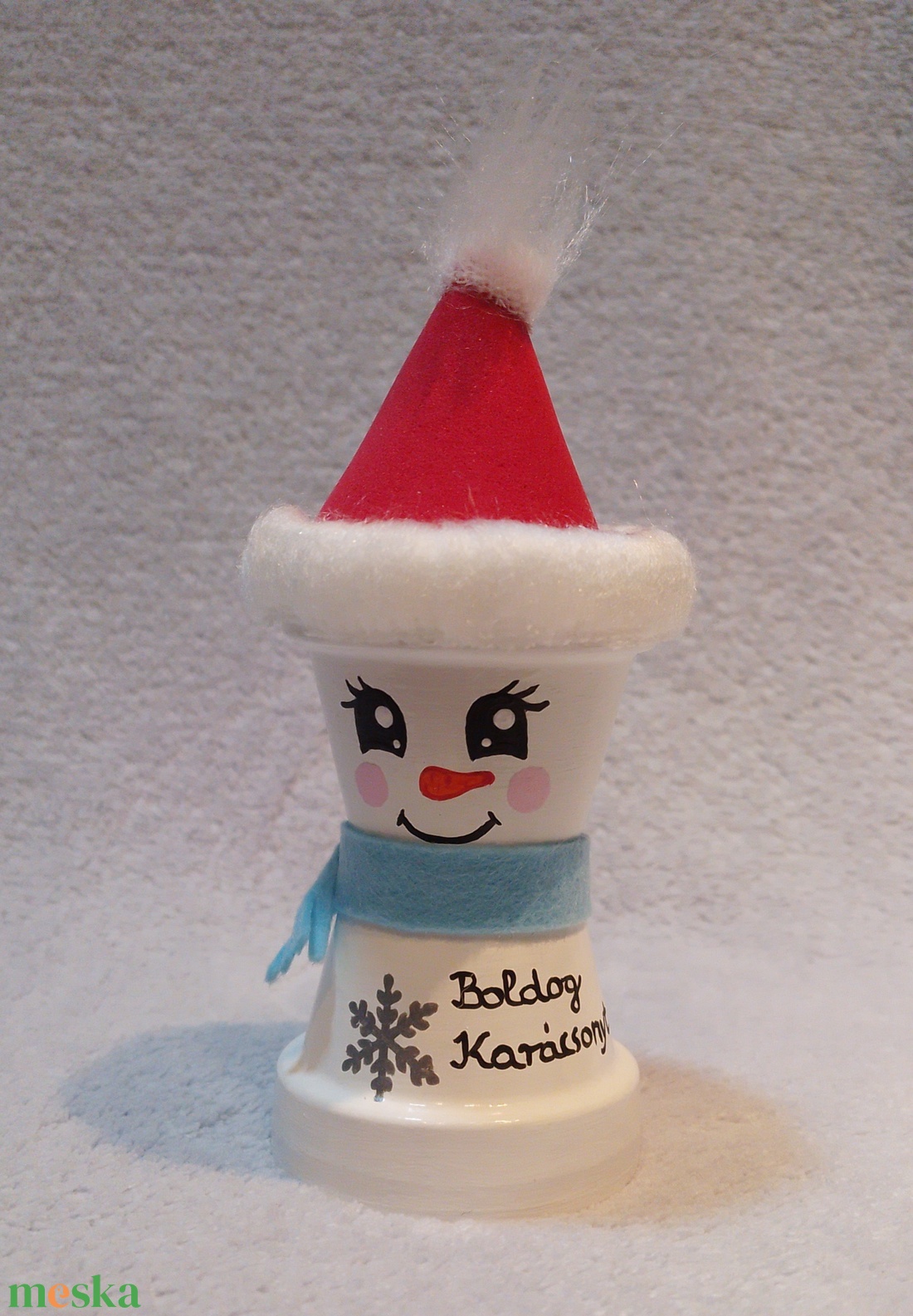 Mini Hóember - kellékek & szerszámok - díszíthető tárgyak - cserép - Meska.hu Mini Hóember - kellékek & szerszámok - díszíthető tárgyak - cserép - Meska.hu