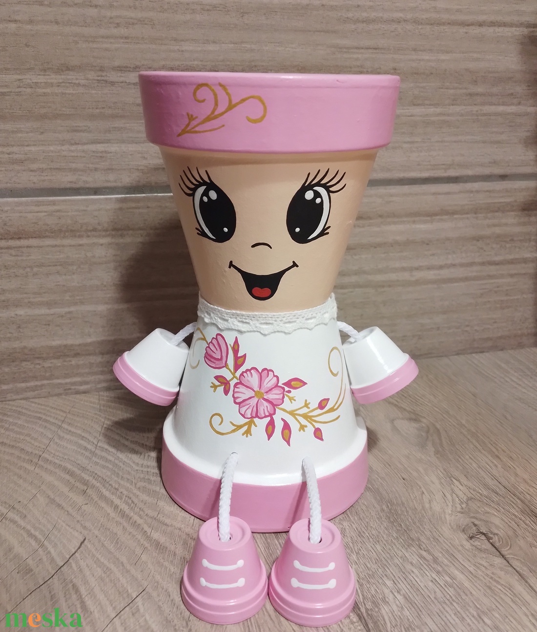 Mira - otthon & életmód - ház & kert - cserépbaba - Meska.hu