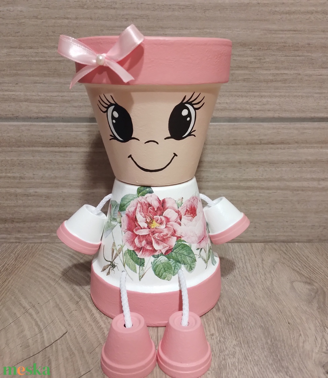 Erika - otthon & életmód - ház & kert - cserépbaba - Meska.hu