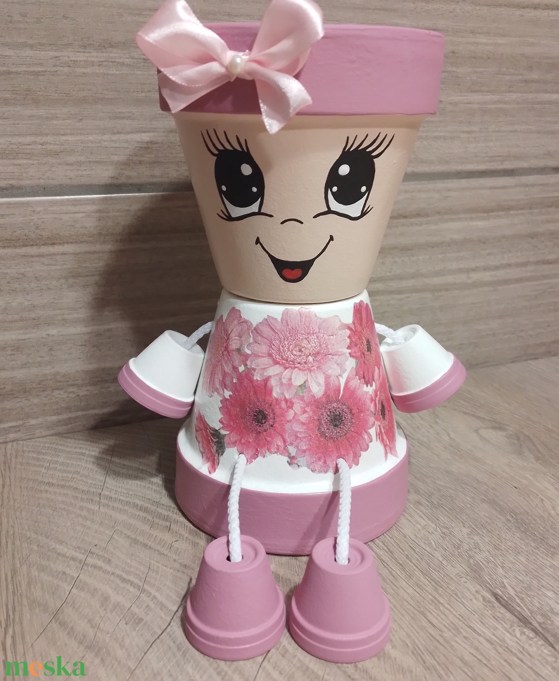 Flóra - otthon & életmód - ház & kert - cserépbaba - Meska.hu