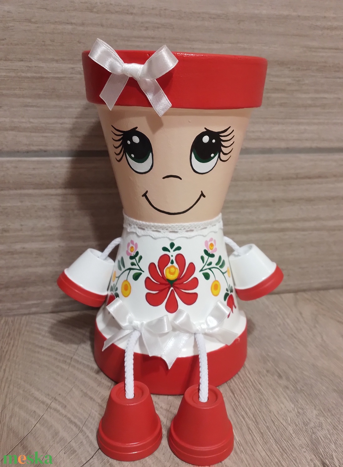 Krisztina - otthon & életmód - ház & kert - cserépbaba - Meska.hu