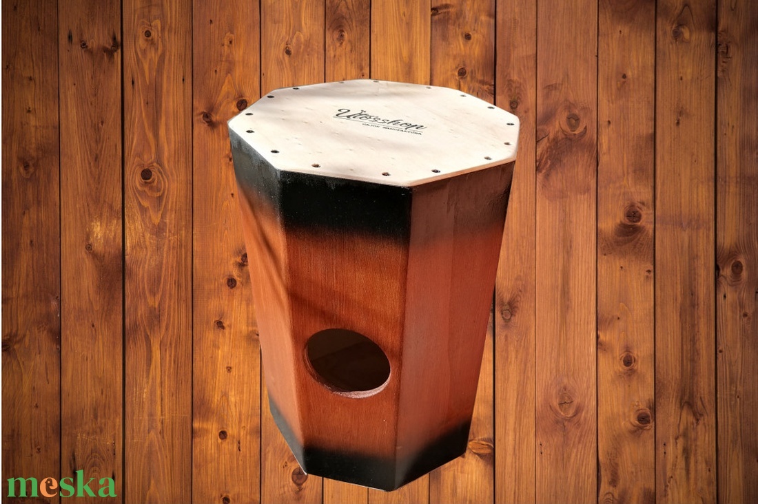 Double Djembe Cajon, DUPLA ütőfelületű, ölbe vehető dob ütős hangszer