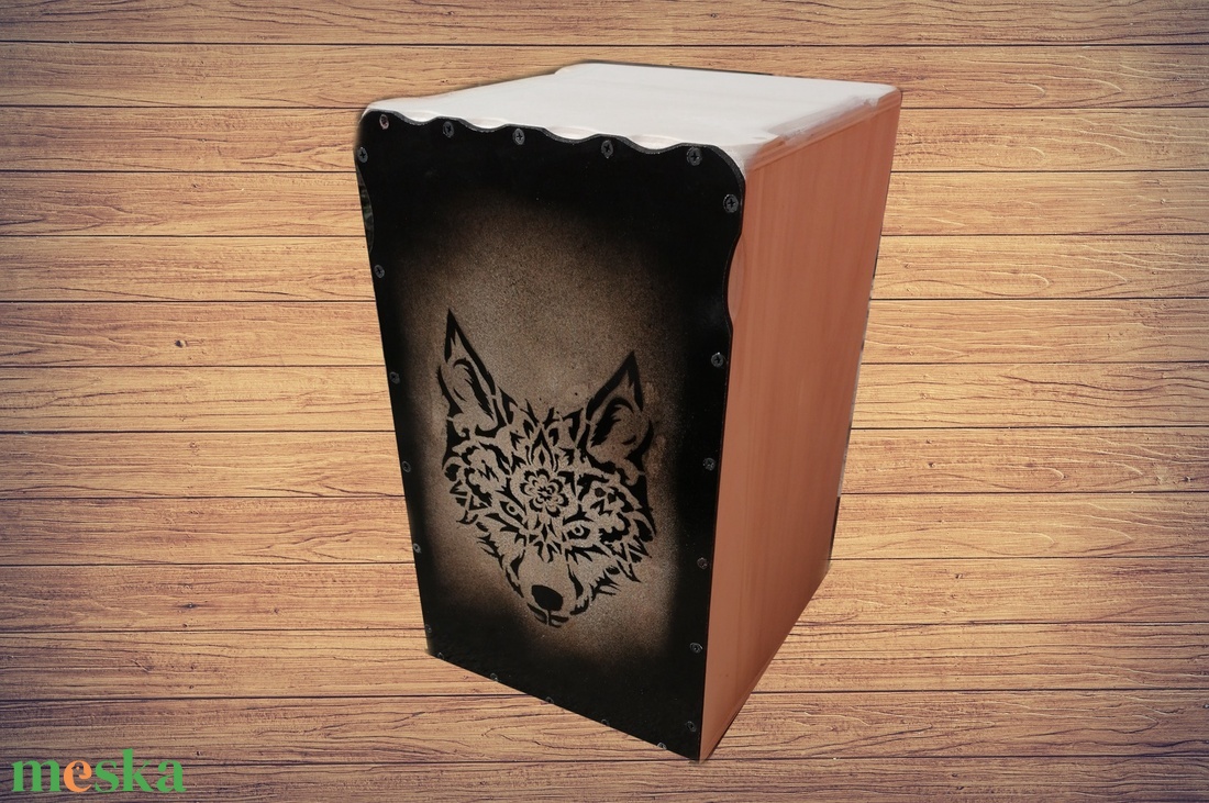 Wolf mandala cajon dob ütős hangszer farkas mintás - könyv & zene - hangszer & hangszertok - Meska.hu Wolf mandala cajon dob ütős hangszer farkas mintás - könyv & zene - hangszer & hangszertok - Meska.hu