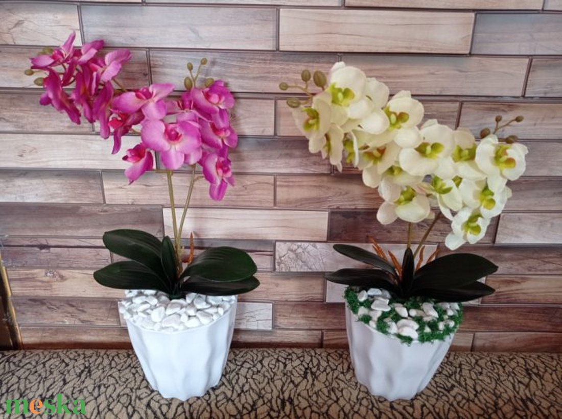 Orchidea fehér kaspóban asztaldísz tavaszi dekoráció műnövény selyemvirág - krém/zöld - otthon & életmód - dekoráció - virágdísz és tartó - csokor & virágdísz - Meska.hu Orchidea fehér kaspóban asztaldísz tavaszi dekoráció műnövény selyemvirág - krém/zöld - otthon & életmód - dekoráció - virágdísz és tartó - csokor & virágdísz - Meska.hu