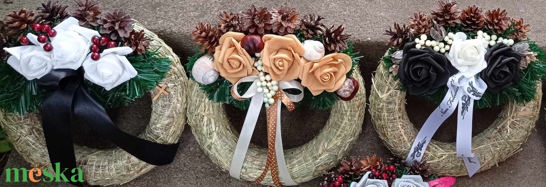 Kegyeleti koszorú (25 cm) (db ár) - otthon & életmód - vallás - temetkezési tárgy - Meska.hu Kegyeleti koszorú (25 cm) (db ár) - otthon & életmód - vallás - temetkezési tárgy - Meska.hu