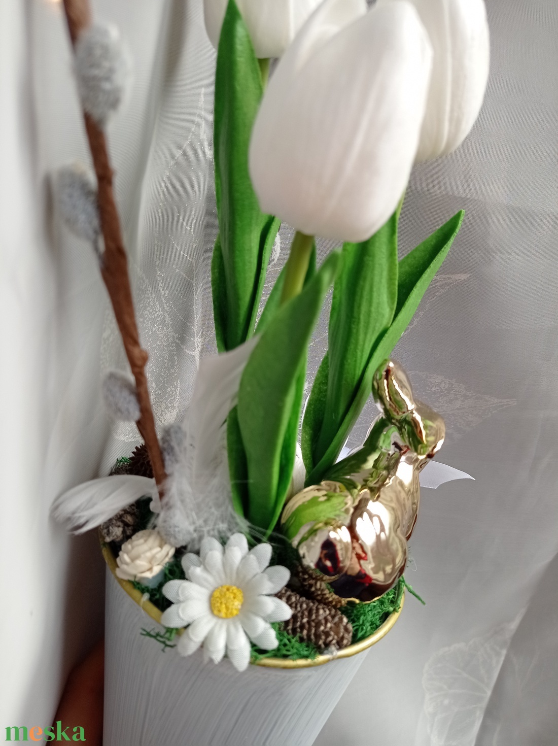 Húsvéti tulipános asztaldísz nyuszival tavaszi dekoráció - otthon & életmód - dekoráció - asztal és polc dekoráció - asztaldísz - Meska.hu Húsvéti tulipános asztaldísz nyuszival tavaszi dekoráció - otthon & életmód - dekoráció - asztal és polc dekoráció - asztaldísz - Meska.hu