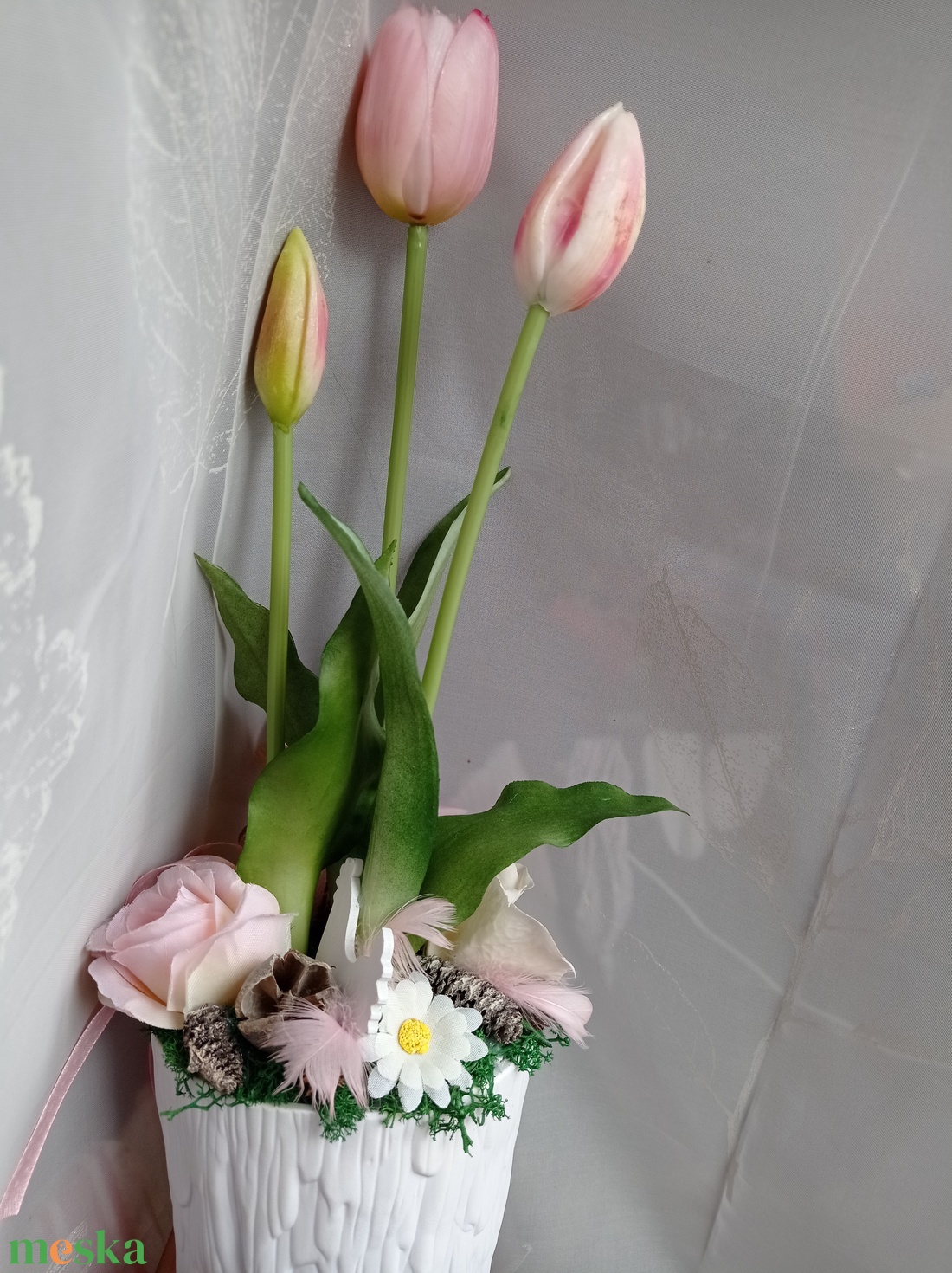 Húsvéti tulipános asztaldísz nyuszival tavaszi dekoráció - otthon & életmód - dekoráció - asztal és polc dekoráció - asztaldísz - Meska.hu Húsvéti tulipános asztaldísz nyuszival tavaszi dekoráció - otthon & életmód - dekoráció - asztal és polc dekoráció - asztaldísz - Meska.hu