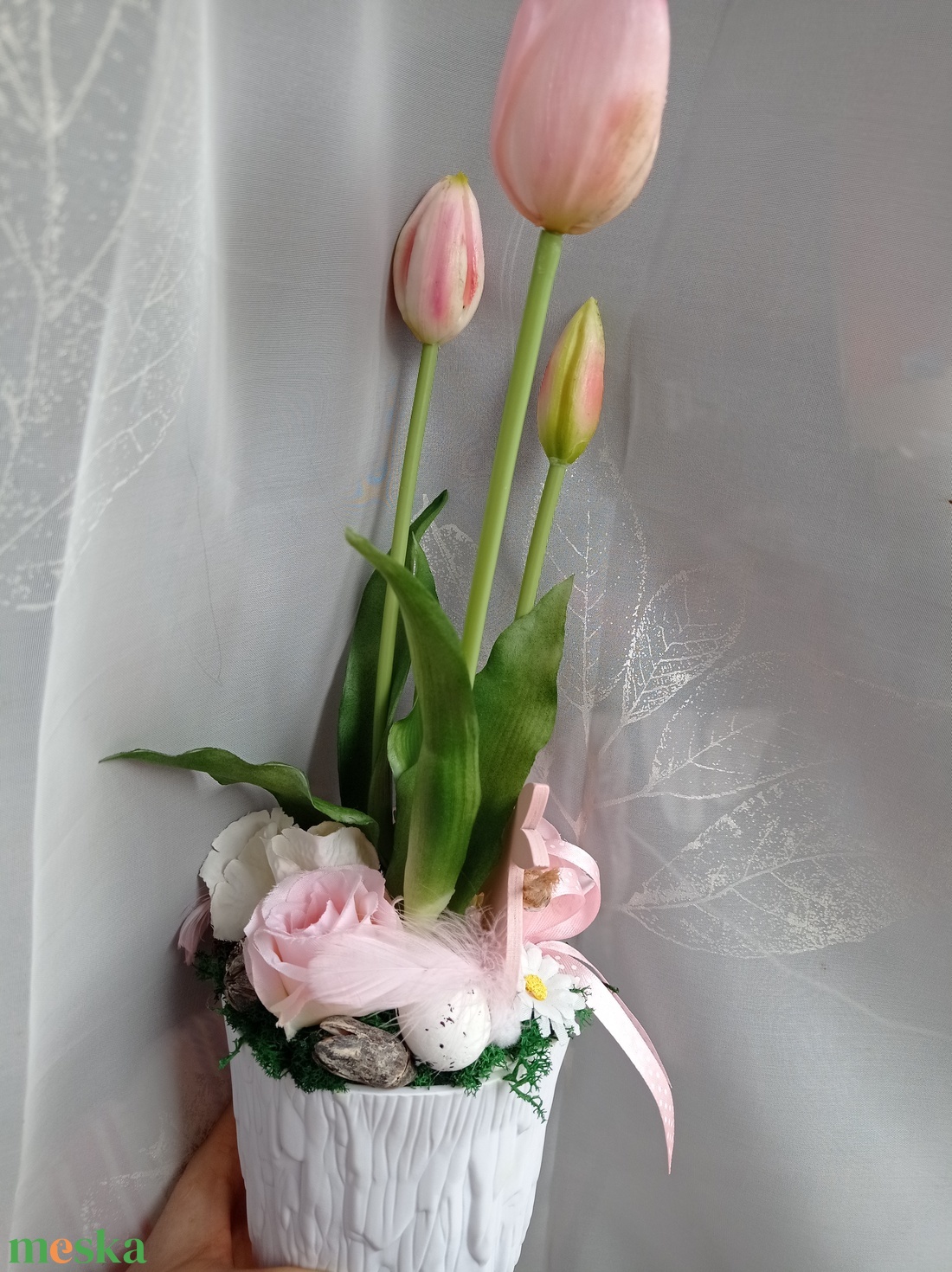 Húsvéti tulipános asztaldísz nyuszival tavaszi dekoráció - otthon & életmód - dekoráció - asztal és polc dekoráció - asztaldísz - Meska.hu Húsvéti tulipános asztaldísz nyuszival tavaszi dekoráció - otthon & életmód - dekoráció - asztal és polc dekoráció - asztaldísz - Meska.hu