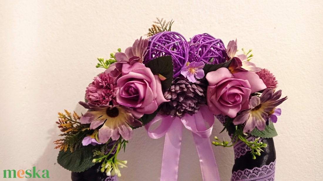 Selyemvirágos koszorú 25 cm - lila - otthon & életmód - vallás - temetkezési tárgy - Meska.hu Selyemvirágos koszorú 25 cm - lila - otthon & életmód - vallás - temetkezési tárgy - Meska.hu