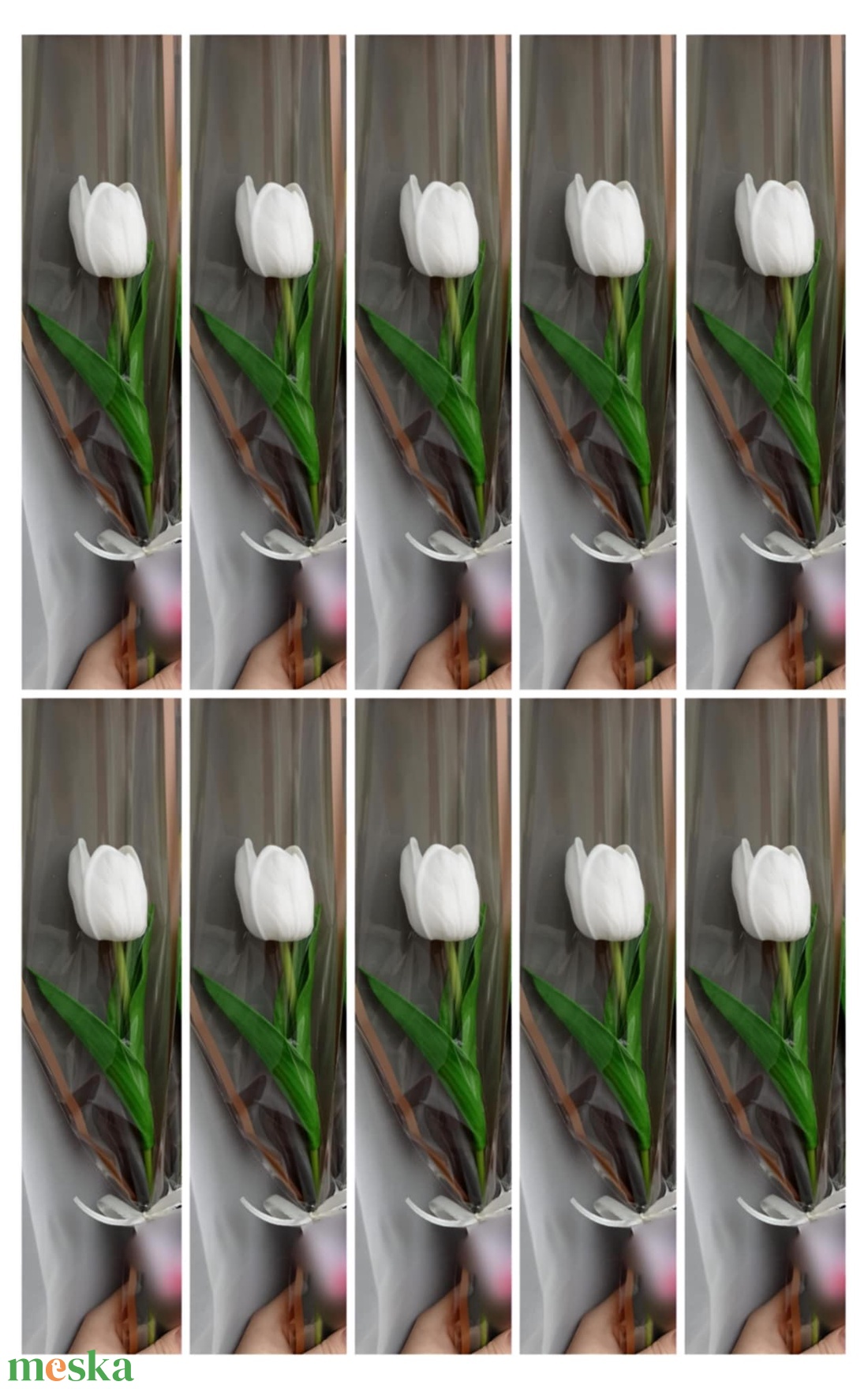 Nőnapi gumitulipán szál 10 db-os csomag - otthon & életmód - virágdekoráció - virágok - szálas virág - Meska.hu