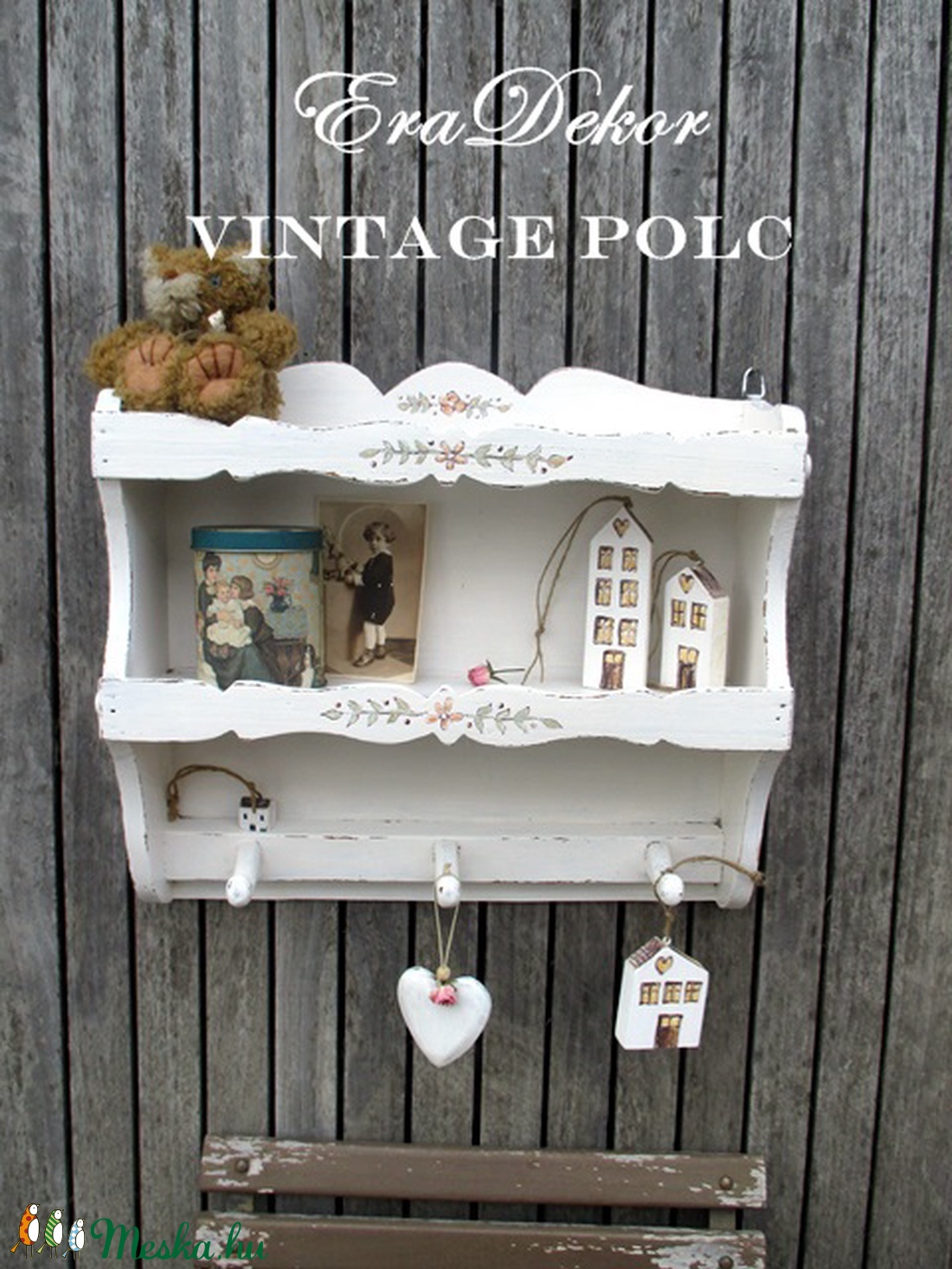 Fehér Vintage  polc -  - Meska.hu
