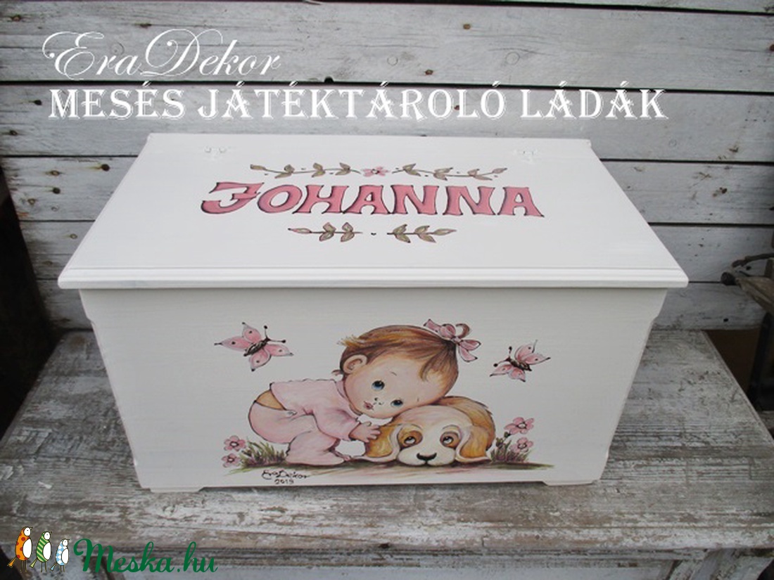 Mesés játéktároló láda kislányoknak - - Meska.hu Mesés játéktároló láda kislányoknak - - Meska.hu