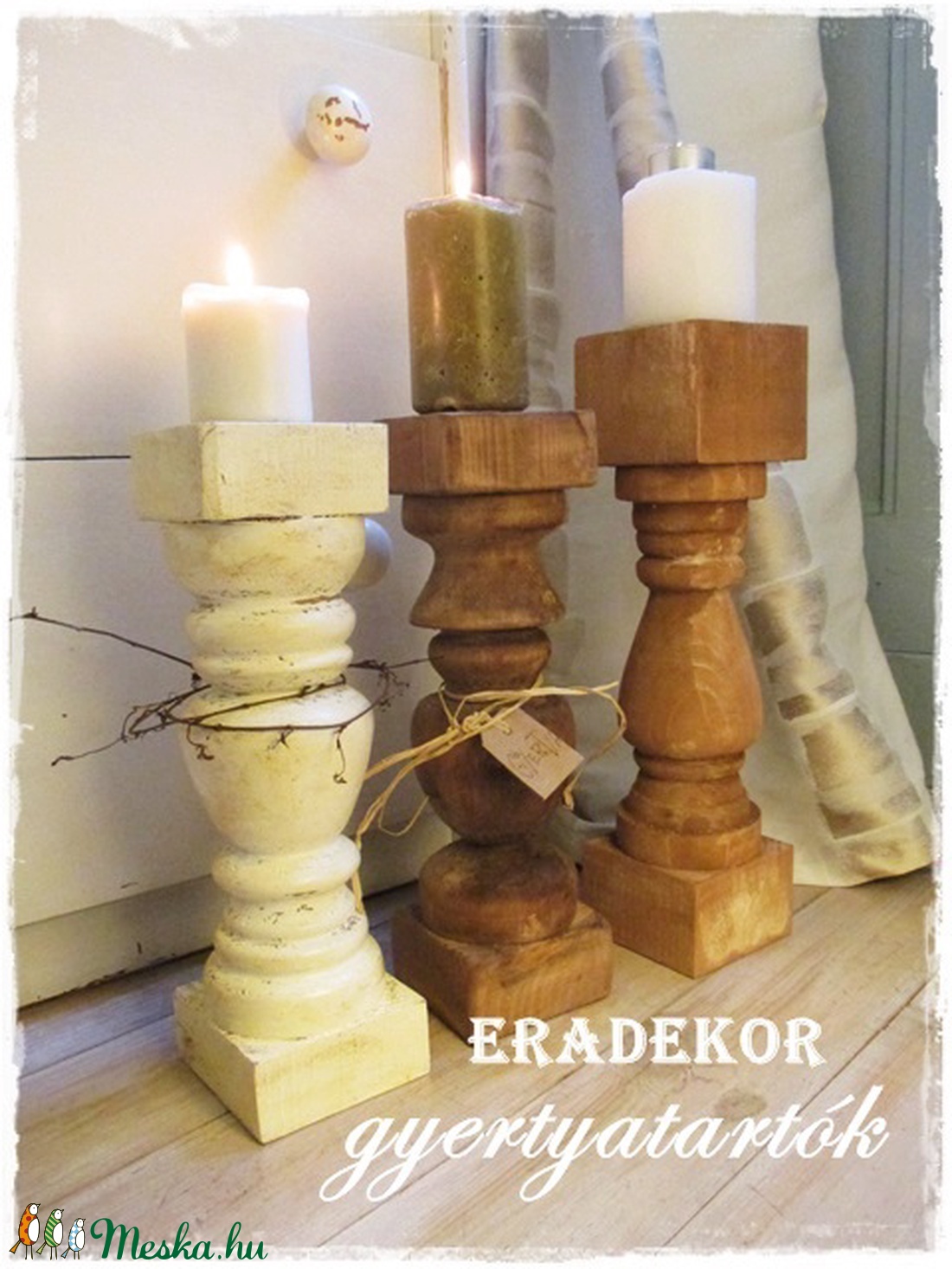 Romantikus fa gyertyatartók - otthon & életmód - dekoráció - Meska.hu Romantikus fa gyertyatartók - otthon & életmód - dekoráció - Meska.hu