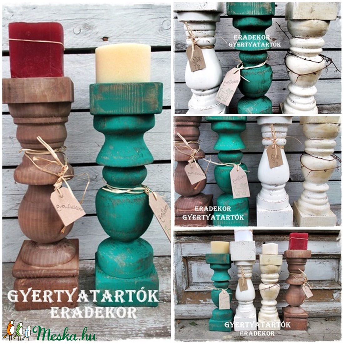 Romantikus fa gyertyatartók - otthon & életmód - dekoráció - Meska.hu Romantikus fa gyertyatartók - otthon & életmód - dekoráció - Meska.hu