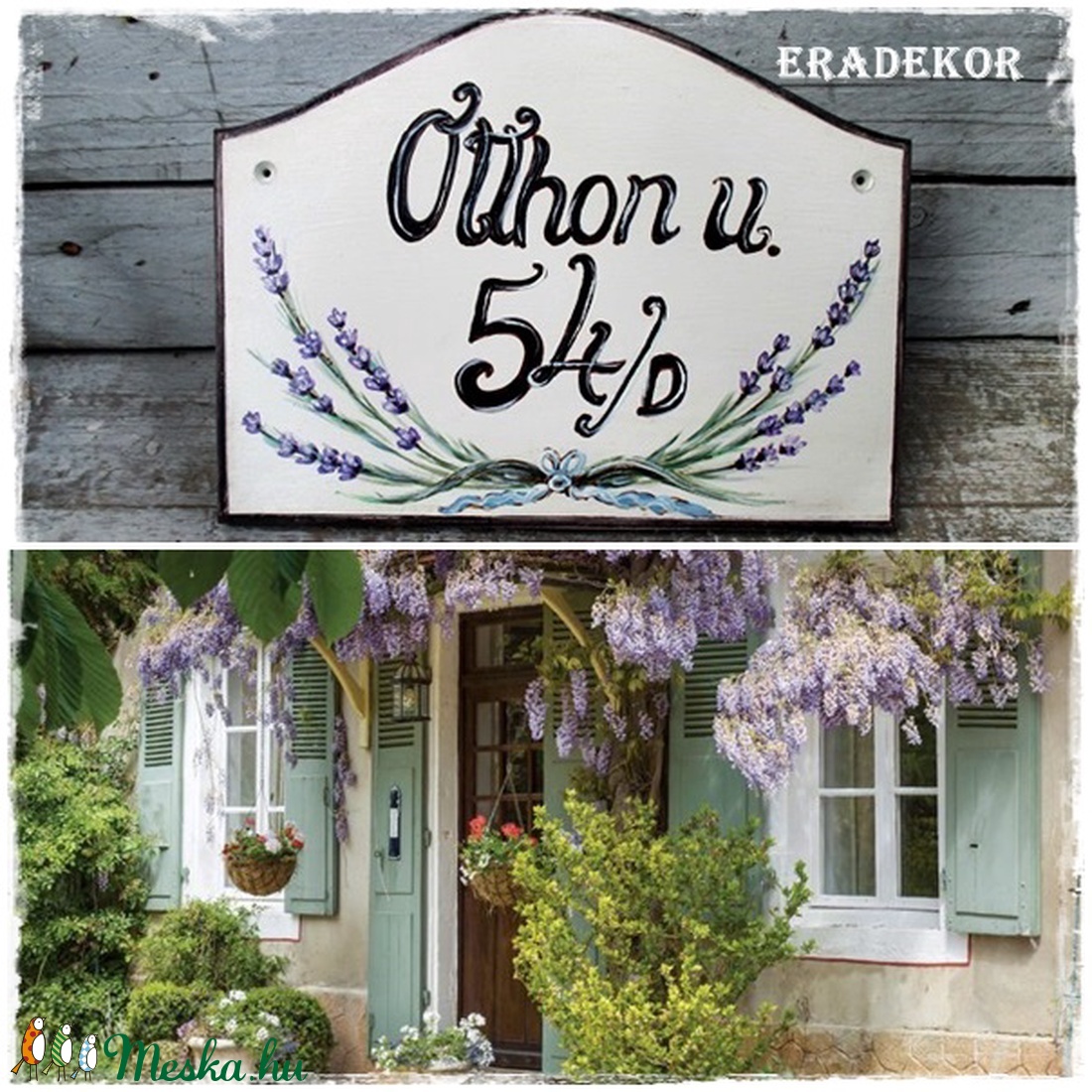 Vintage levendulás házszámtábla - otthon & életmód - ház & kert - házszám - Meska.hu Vintage levendulás házszámtábla - otthon & életmód - ház & kert - házszám - Meska.hu