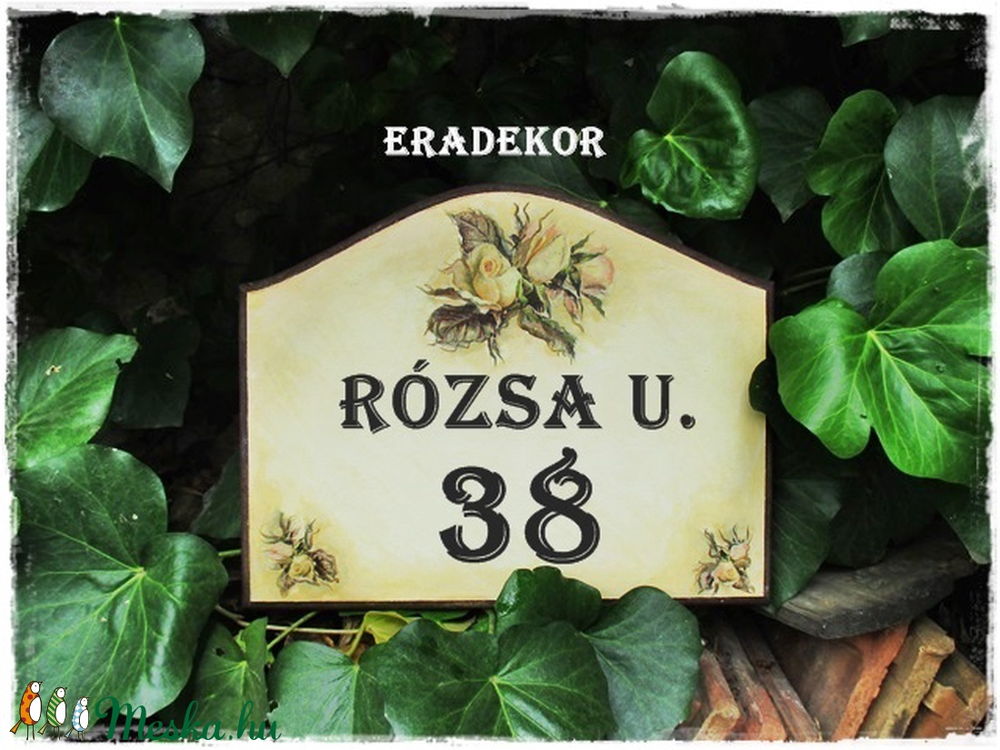 Romantikus rózsás otthon - otthon & életmód - ház & kert - házszám - Meska.hu Romantikus rózsás otthon - otthon & életmód - ház & kert - házszám - Meska.hu