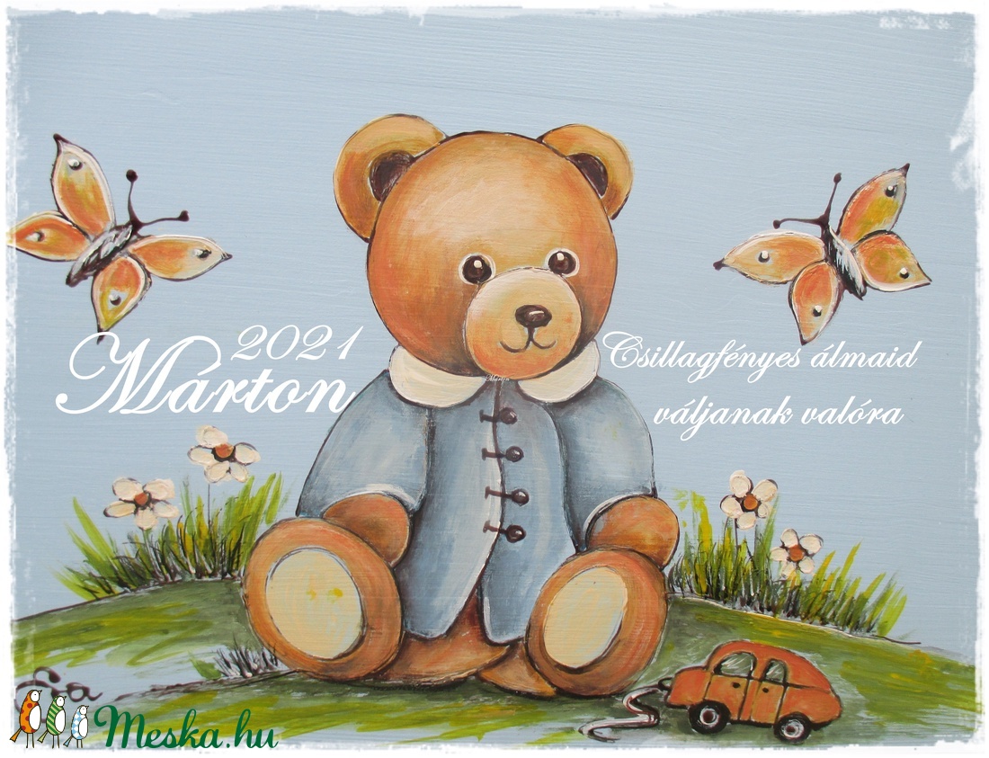 Névre szóló babaköszöntő festmény - otthon & életmód - Meska.hu Névre szóló babaköszöntő festmény - otthon & életmód - Meska.hu