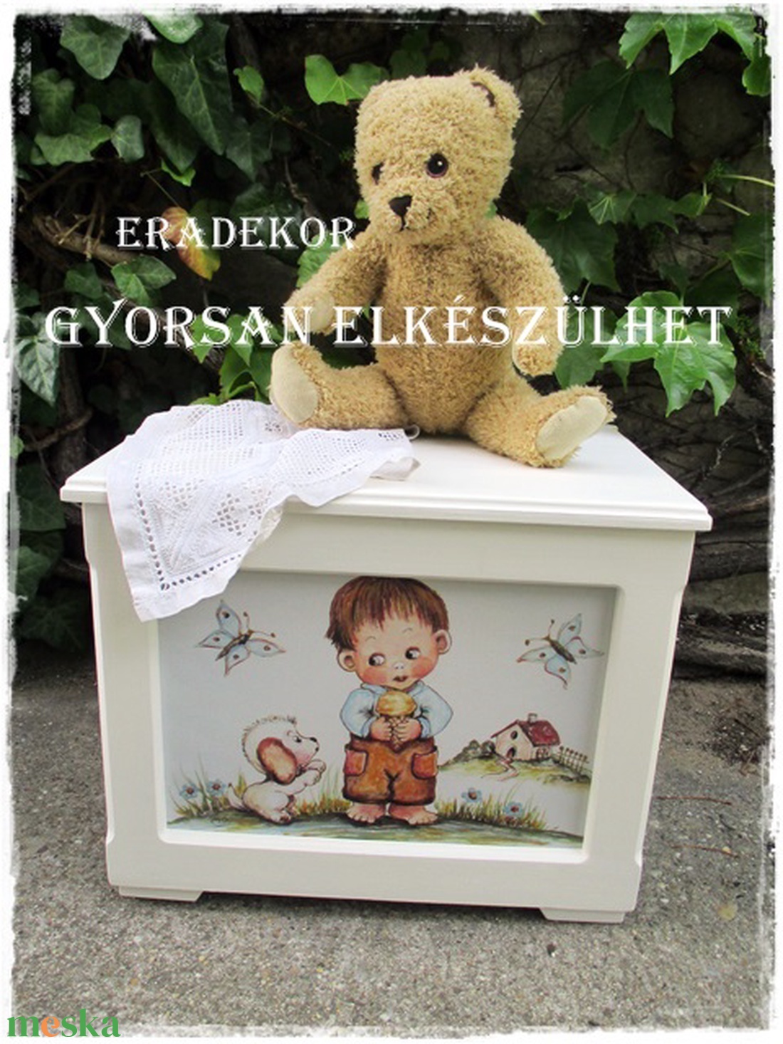 Babaköszöntő ajándék kisfiúknak - otthon & életmód - babaszoba, gyerekszoba - játéktároló - Meska.hu