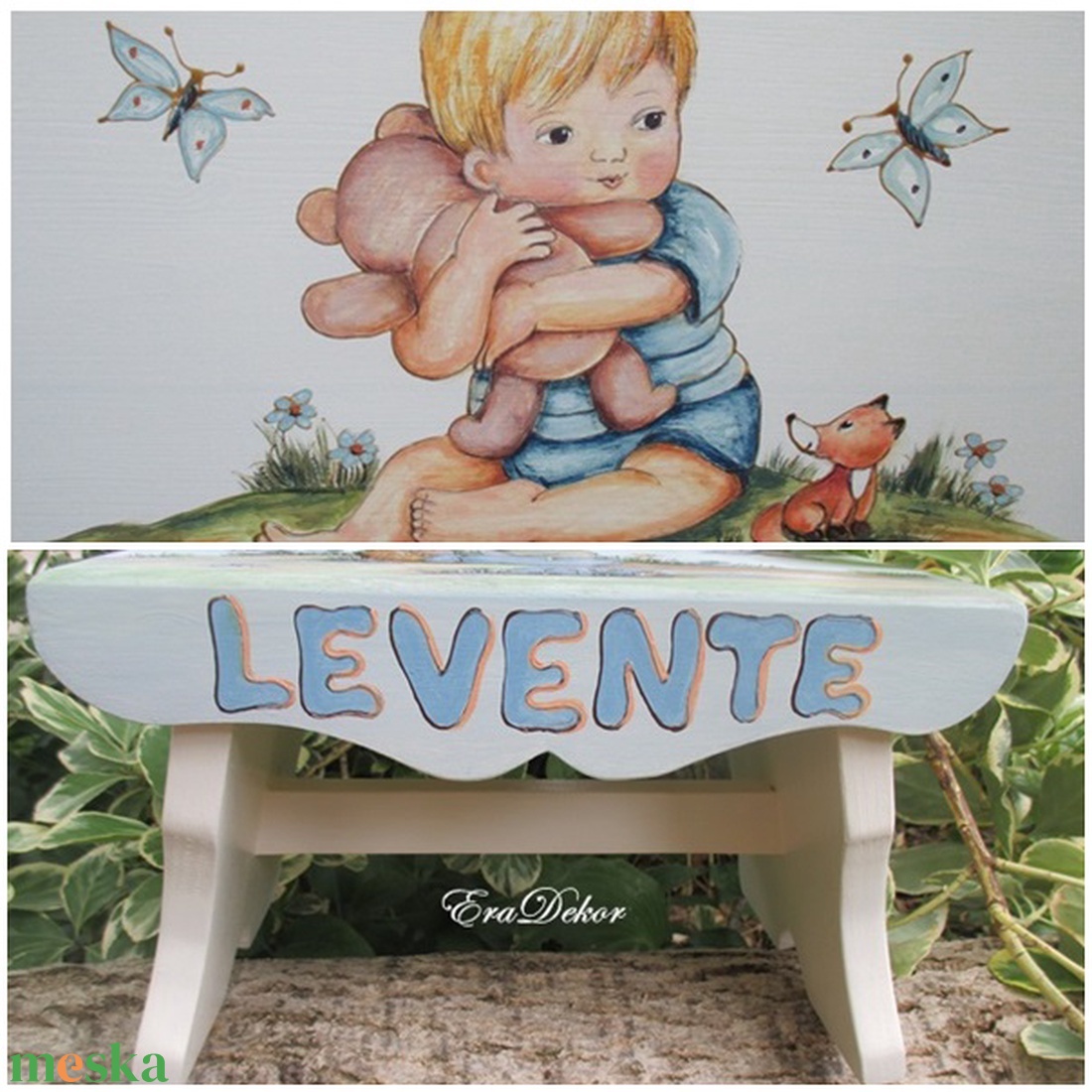 Az első sámlim a nevemmel - otthon & életmód - babaszoba, gyerekszoba - gyerek szék, sámli - Meska.hu