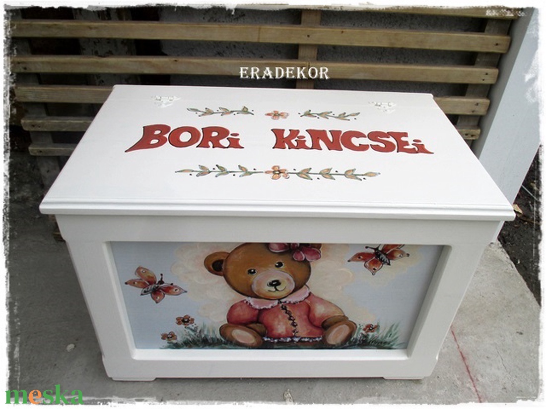 Az én macis ládám - otthon & életmód - babaszoba, gyerekszoba - játéktároló - Meska.hu