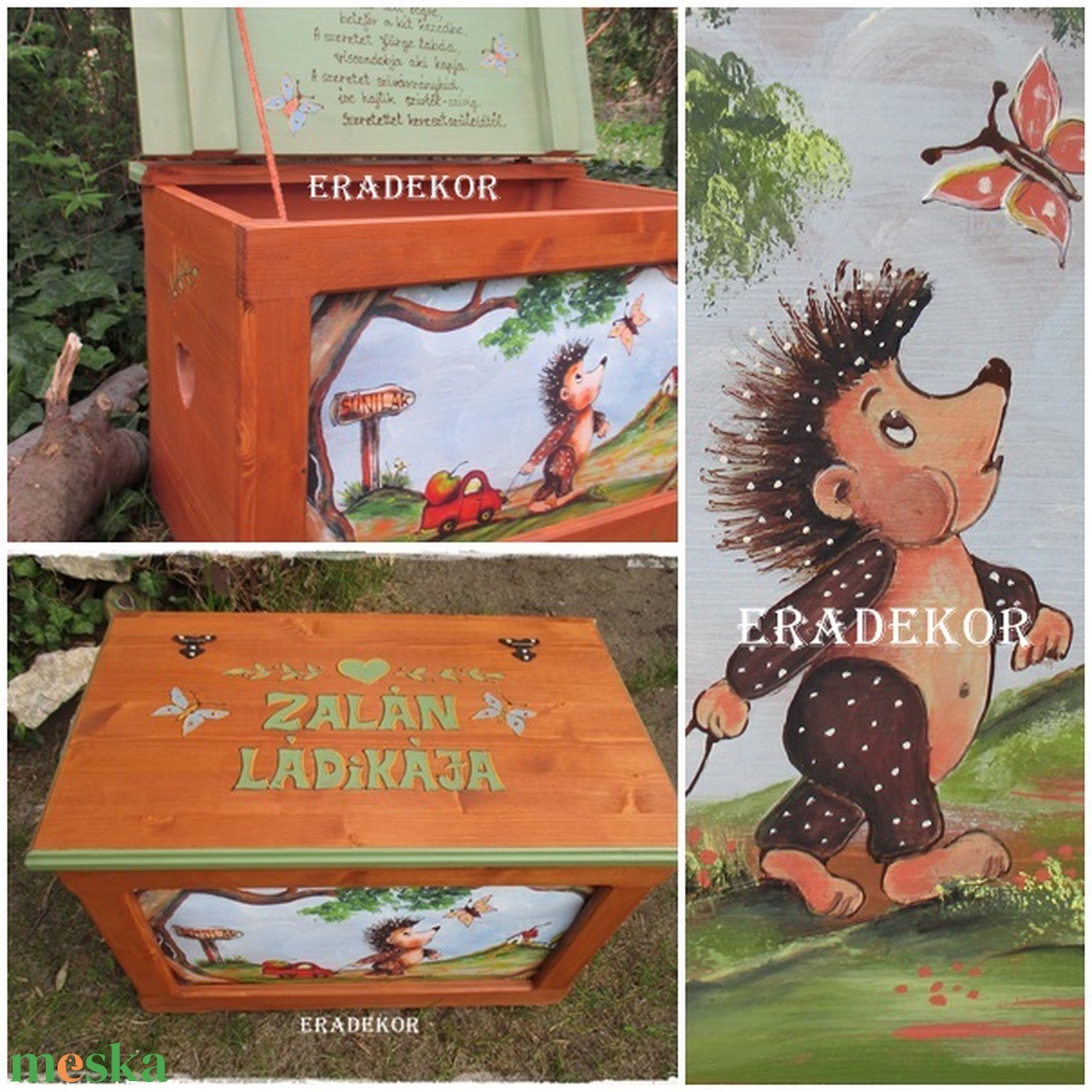 Sünis játéktároló kincsesláda - otthon & lakás - babaszoba, gyerekszoba - játéktároló - Meska.hu Sünis játéktároló kincsesláda - otthon & lakás - babaszoba, gyerekszoba - játéktároló - Meska.hu