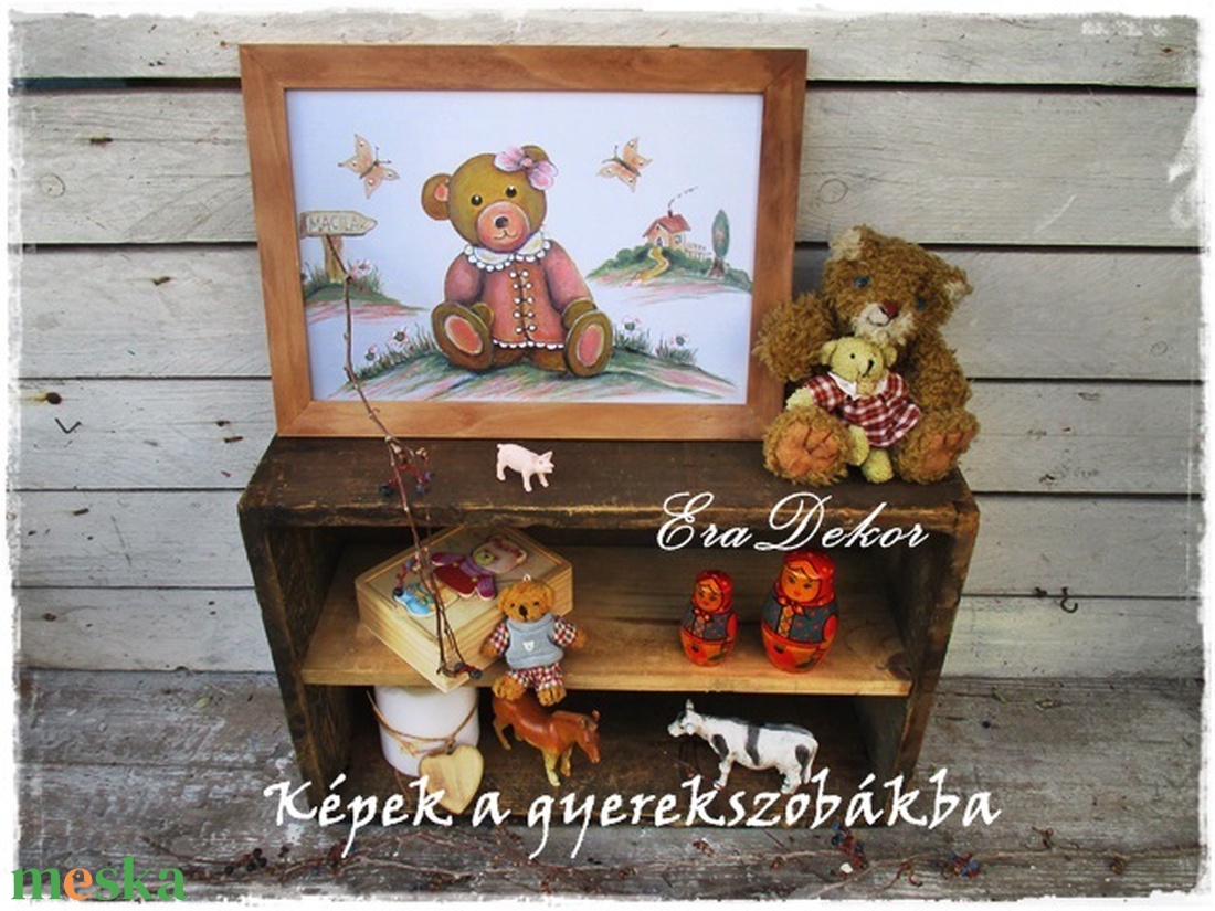 Macis kép a gyerekszobába - művészet - grafika & illusztráció - digitális - Meska.hu