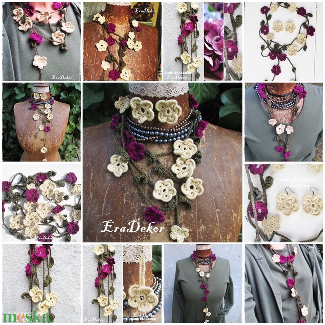 Boho virág mánia - ruha & divat - sál, sapka, kendő - stóla - Meska.hu Boho virág mánia - ruha & divat - sál, sapka, kendő - stóla - Meska.hu
