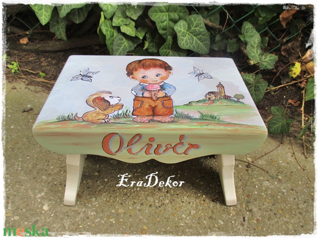 Sámli a nevemmel - otthon & életmód - babaszoba, gyerekszoba - gyerek szék, sámli - Meska.hu