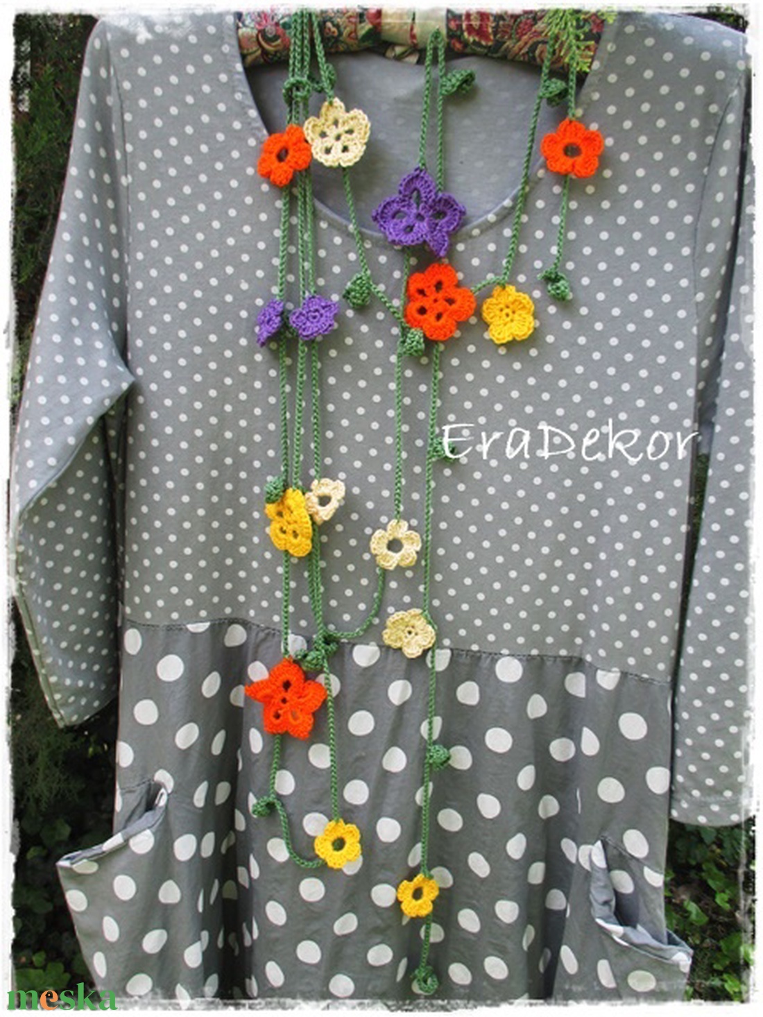 Virágom  - ékszer - nyaklánc - hosszú nyaklánc - Meska.hu