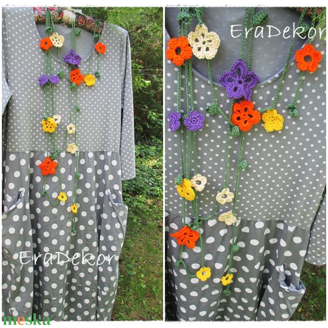 Virágom  - ékszer - nyaklánc - hosszú nyaklánc - Meska.hu