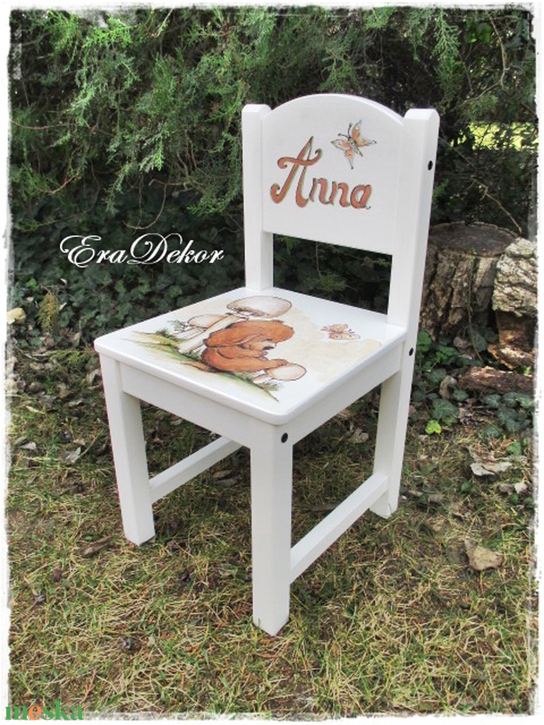 Kutyusos mese a székemen. - otthon & életmód - babaszoba, gyerekszoba - babaszoba, gyerekszoba - Meska.hu