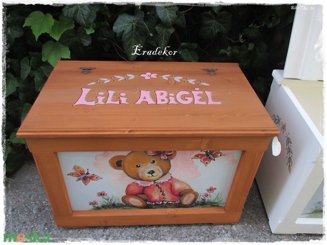 Az én macis ládám - otthon & életmód - babaszoba, gyerekszoba - játéktároló - Meska.hu