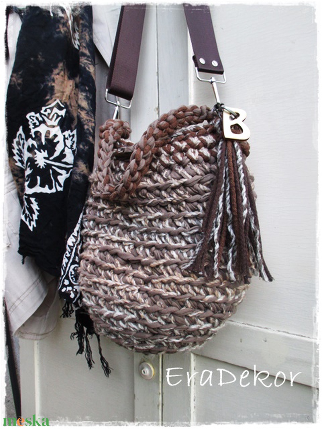 Monogramos puha táska - táska & tok - kézitáska & válltáska - kézitáska - Meska.hu