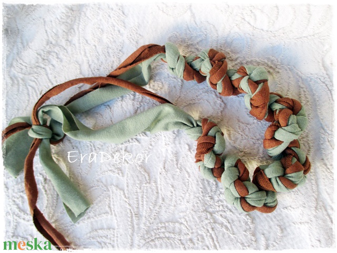 Ha nyár ha tél, akkor is textil nyaklánc  - ékszer - nyaklánc - medálos nyaklánc - Meska.hu