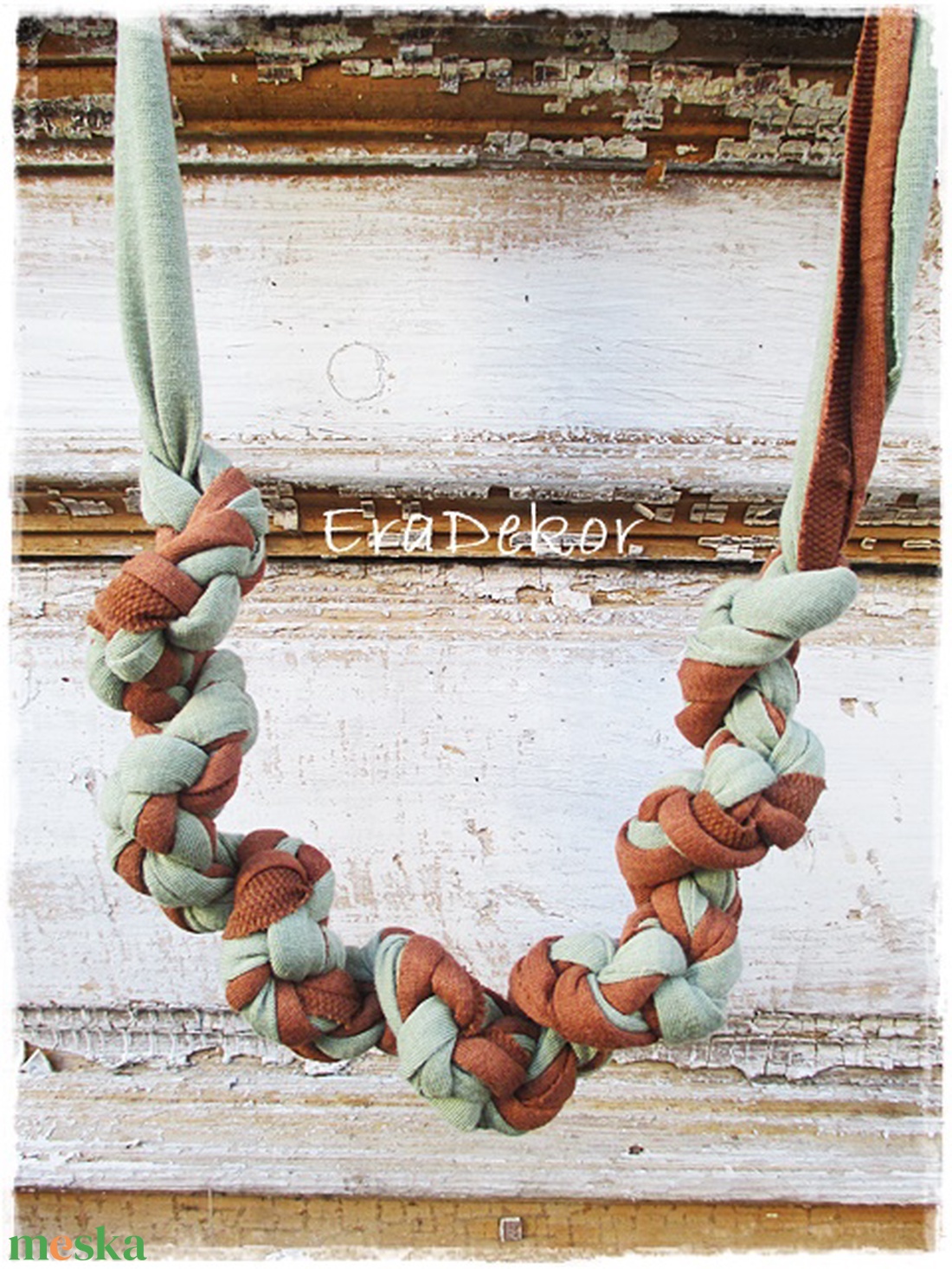 Ha nyár ha tél, akkor is textil nyaklánc  - ékszer - nyaklánc - medálos nyaklánc - Meska.hu