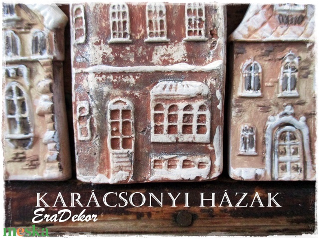 Vintage karácsonyi házak 3db - karácsony - karácsonyi lakásdekoráció - karácsonyfadíszek - Meska.hu Vintage karácsonyi házak 3db - karácsony - karácsonyi lakásdekoráció - karácsonyfadíszek - Meska.hu