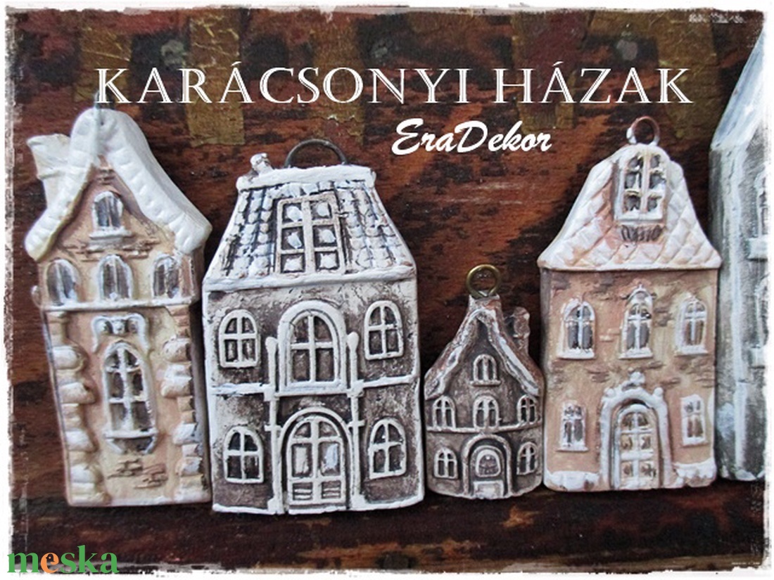 Vintage karácsonyi házak 3db - karácsony - karácsonyi lakásdekoráció - karácsonyfadíszek - Meska.hu Vintage karácsonyi házak 3db - karácsony - karácsonyi lakásdekoráció - karácsonyfadíszek - Meska.hu