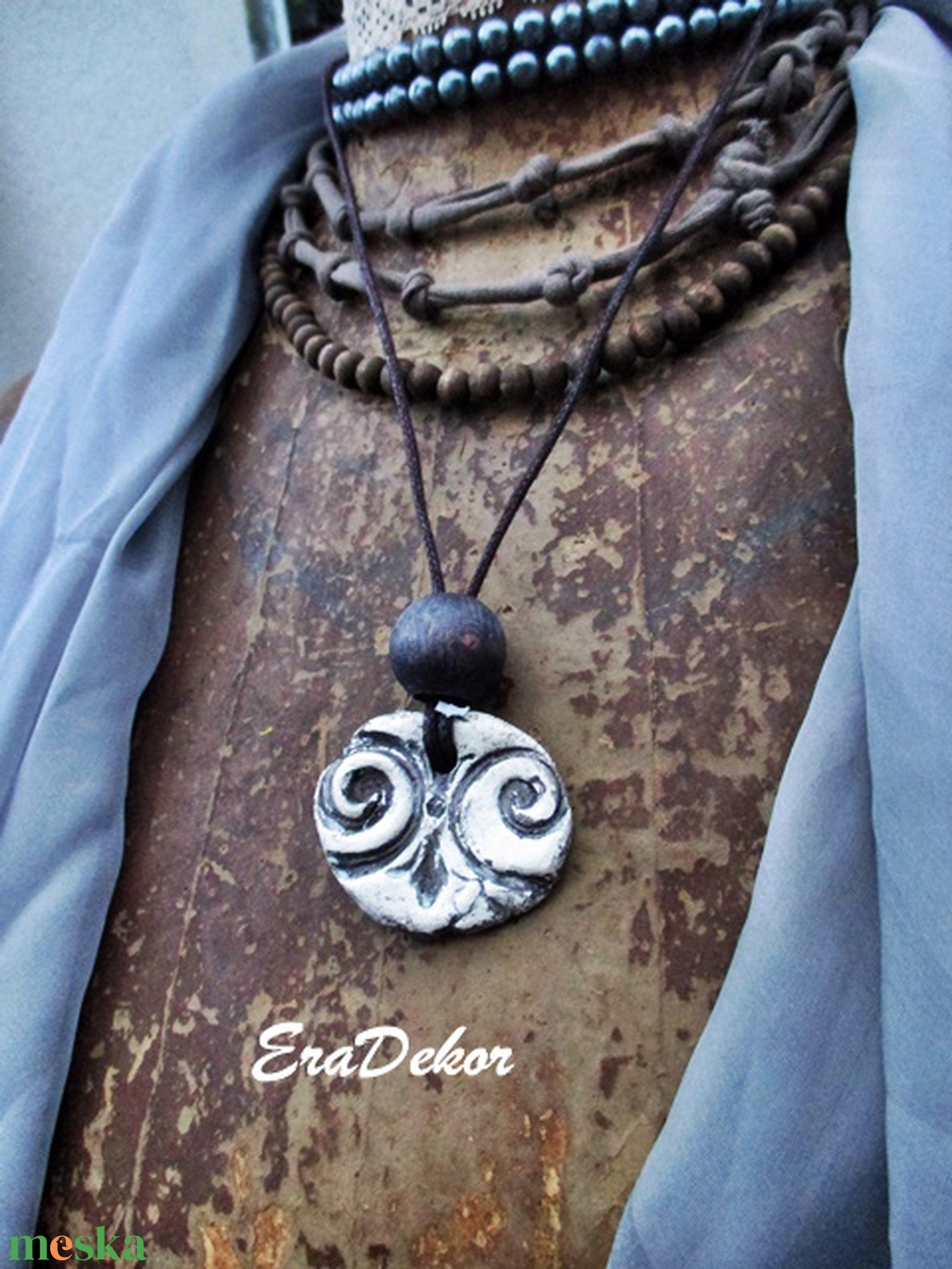 Natúr inda - ékszer - nyaklánc - medálos nyaklánc - Meska.hu