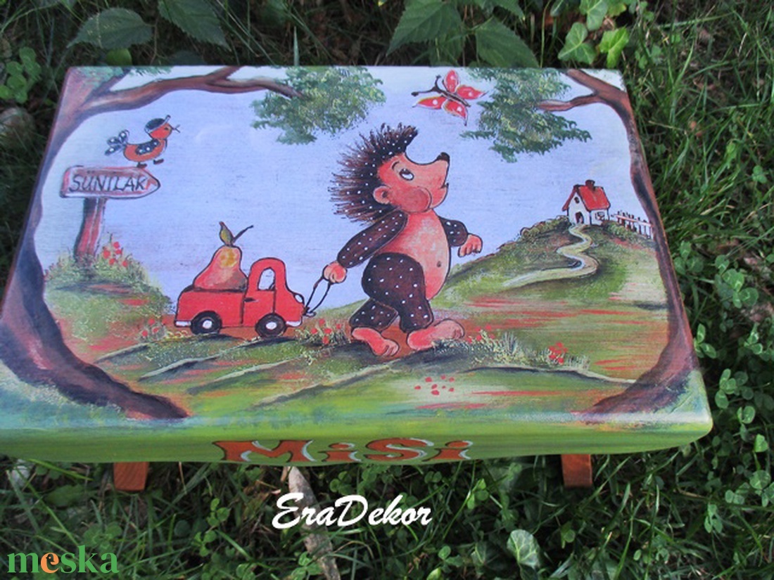 Névre szóló, sünis sámli kisfiúknak - otthon & életmód - babaszoba, gyerekszoba - gyerek szék, sámli - Meska.hu Névre szóló, sünis sámli kisfiúknak - otthon & életmód - babaszoba, gyerekszoba - gyerek szék, sámli - Meska.hu