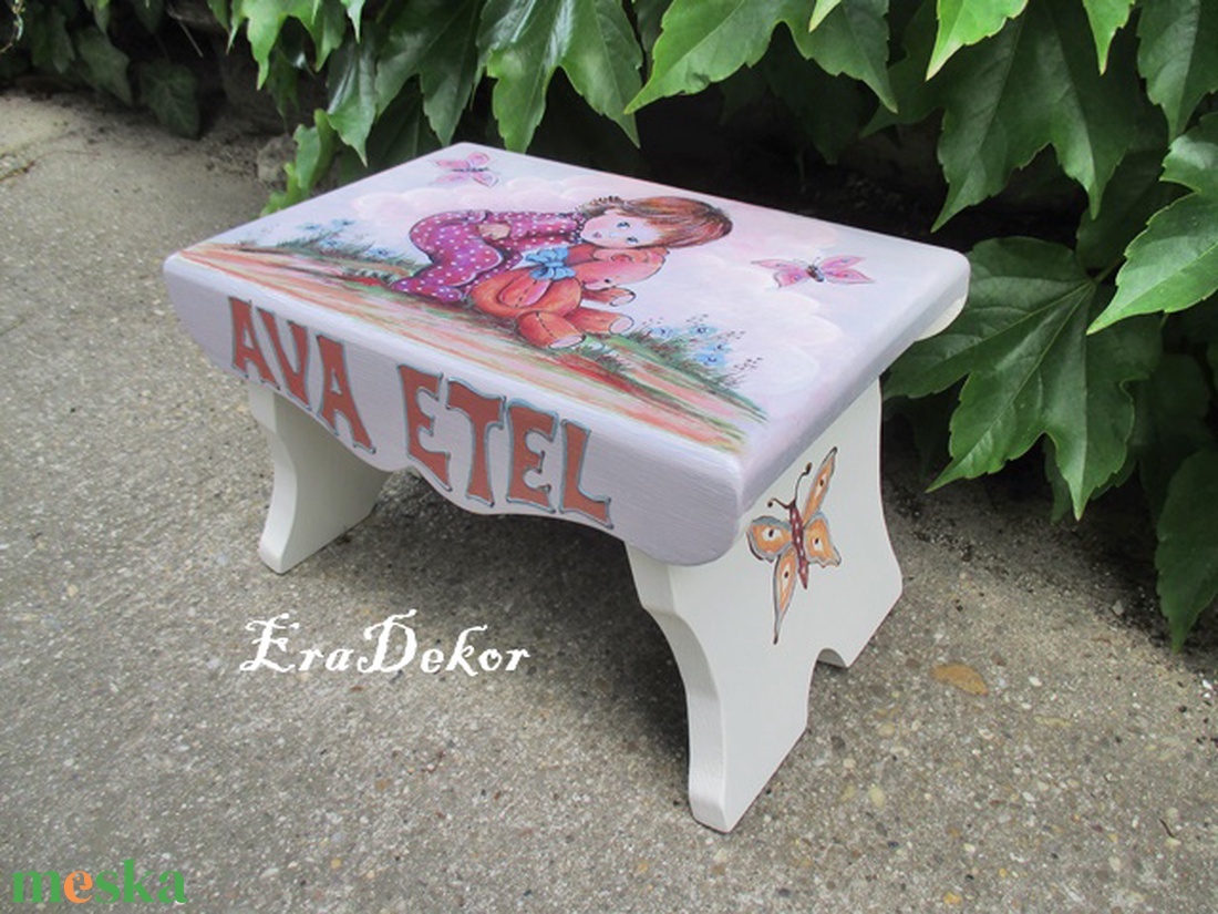 Én és a macim, mesés sámli kislányoknak - játék & sport - plüssállat & játékfigura - maci - Meska.hu