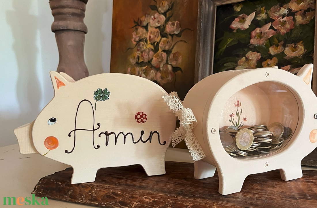 Pénzgyűjtő malacpersely gyerekeknek születésnapra, névnapra, ovis ballagásra - esküvő - emlék & ajándék - nászajándék - esküvői pénzátadó doboz - Meska.hu
