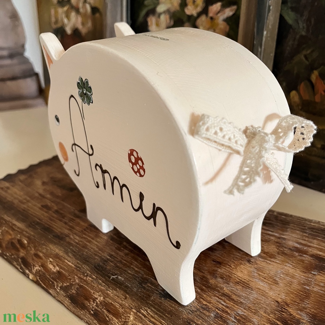 Pénzgyűjtő malacpersely gyerekeknek születésnapra, névnapra, ovis ballagásra - esküvő - emlék & ajándék - nászajándék - esküvői pénzátadó doboz - Meska.hu